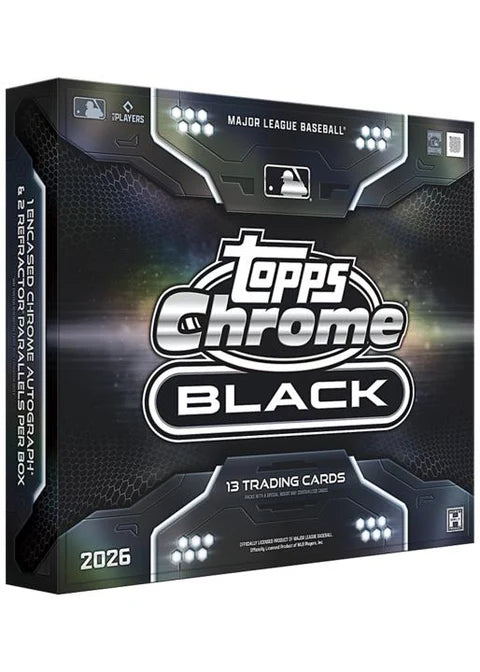2026 TOPPS CHROME BLACK HOBBY BASEBALL box